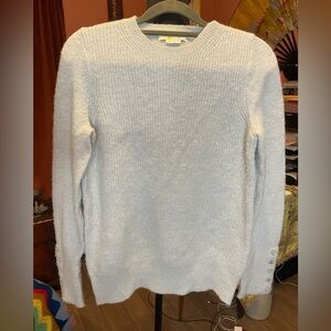 Boden Light Blue Angora Blend sweater w/ Rhinestone detail Retail $130 Size XS